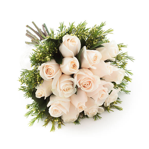 istock White Roses bridal bouquet 174836665
