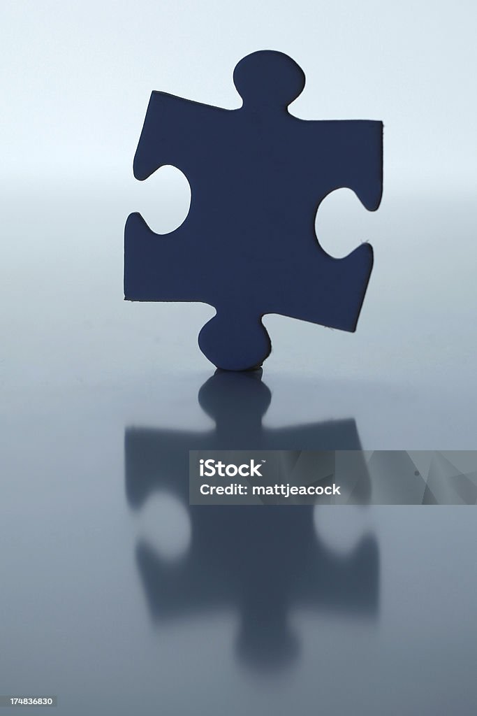 Puzzleteil - Lizenzfrei Blau Stock-Foto