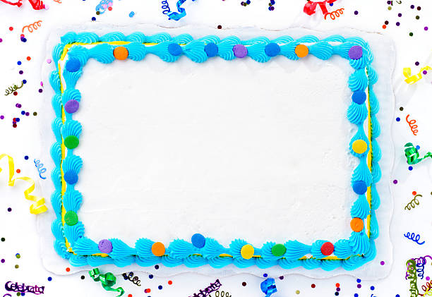 Birthday Cake Birthday cake with copy space.  Please see my portfolio for other food and drink images. birthday cake photos stock pictures, royalty-free photos & images