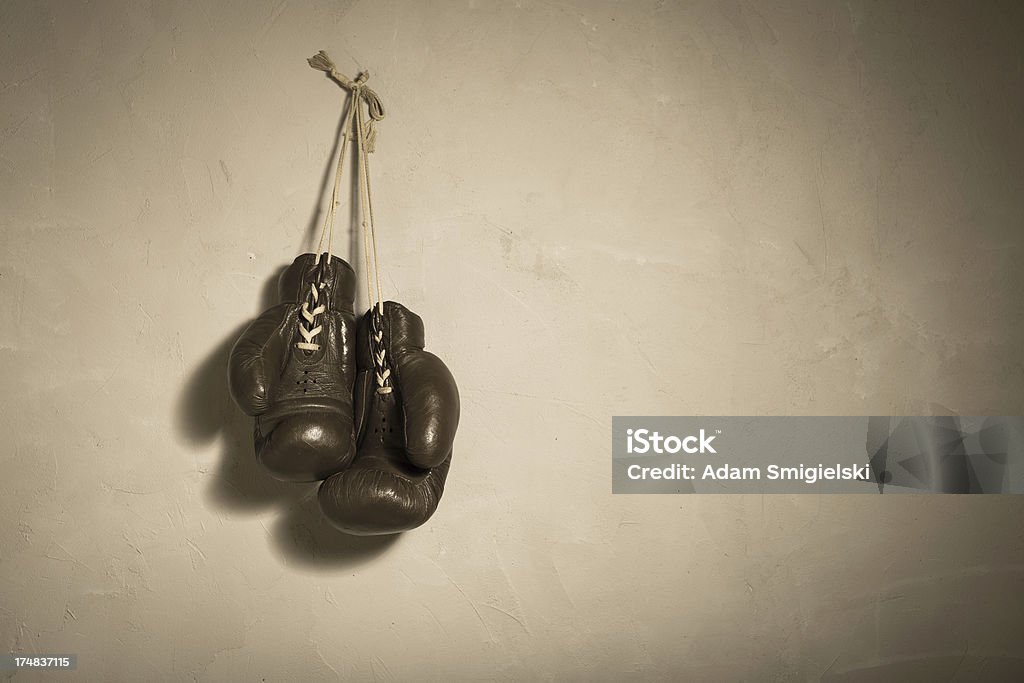 Guantes de boxeo - Foto de stock de Anticuado libre de derechos