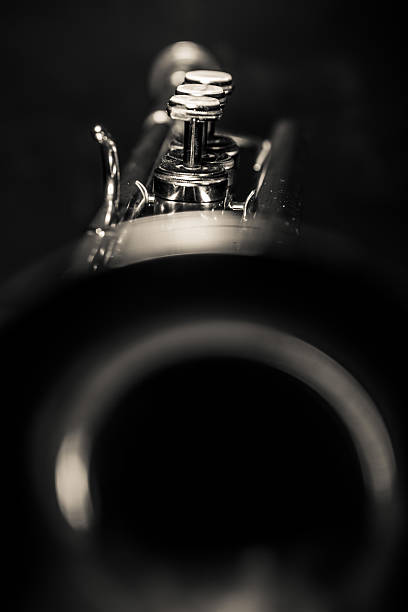 tromba - close up nightclub trumpet nobody foto e immagini stock