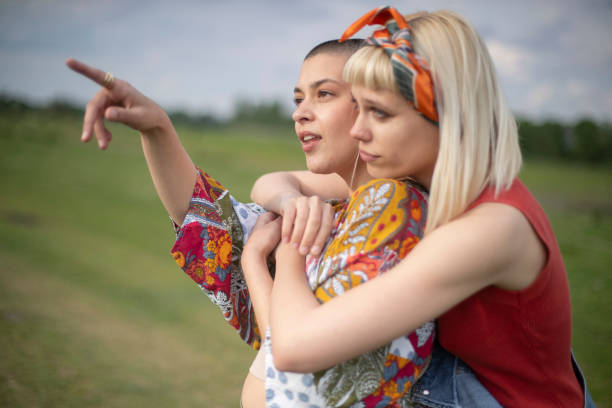 istock A gay loving couple enjoys exploring nature 1748377763