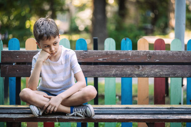 istock Lonely eight years old boy 1748378297
