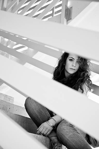istock Pretty Girl On Stairs 174837929