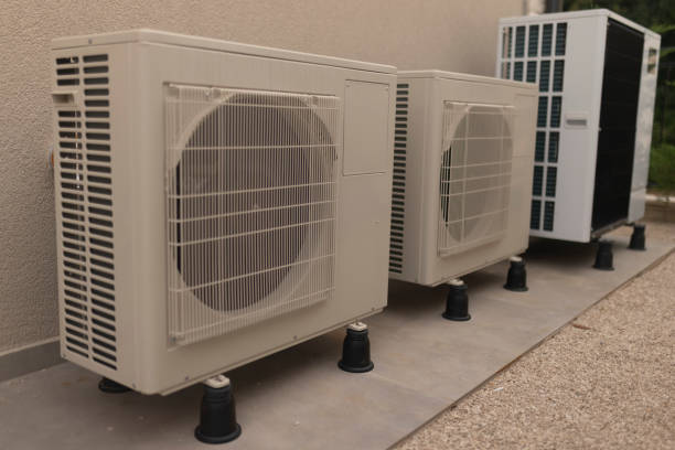 istock Close-up of the installed heat pump 1748379366