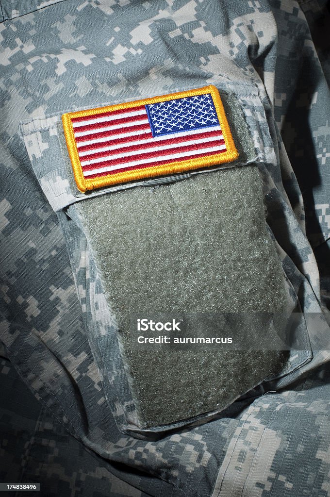 USA bandera Patch primer plano - Foto de stock de Admiración libre de derechos