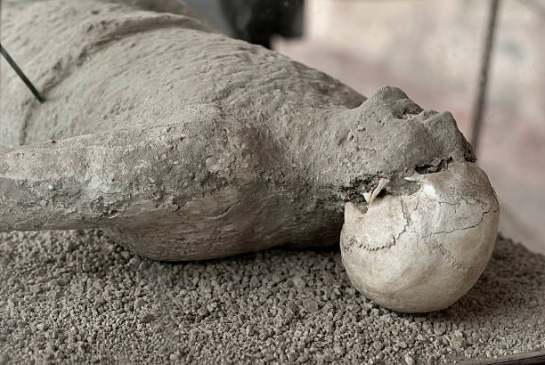 eruption victim in Pompeii "(Some plaster casts of victim of the eruption still in actual Pompeii)The city is mainly famous for the ruins of the ancient city of Pompeii, located in the frazione of Pompei Scavi." victims the ruins of pompeii stock pictures, royalty-free photos & images