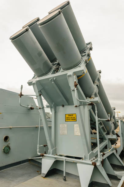 istock Missile launch tubes on board a type 23 Royal Navy frigate 1748392971