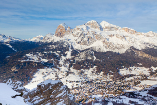 alpine landscape of the Tofana mountains in winterOTHER IMAGES FROM CORTINA AND ITS SURROUNDINGS: