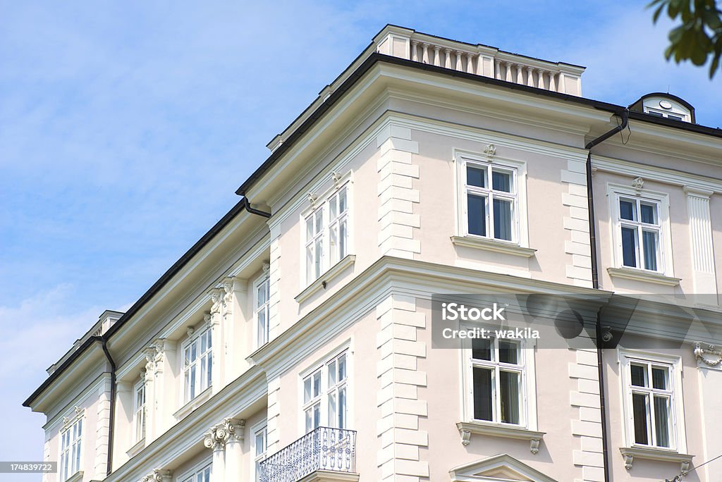 Edificio di lusso tedesco con Rosa fassade - Foto stock royalty-free di Villa