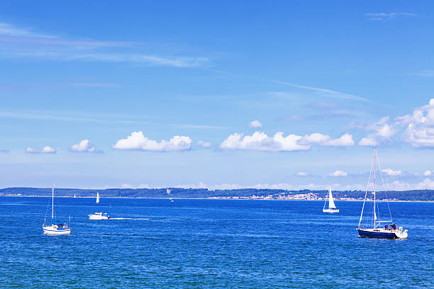 istock Sailing boats in The Sound strait 174839832