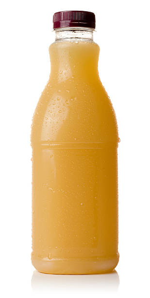 istock Cold bottle of cloudy apple or pear juice drink 174840092