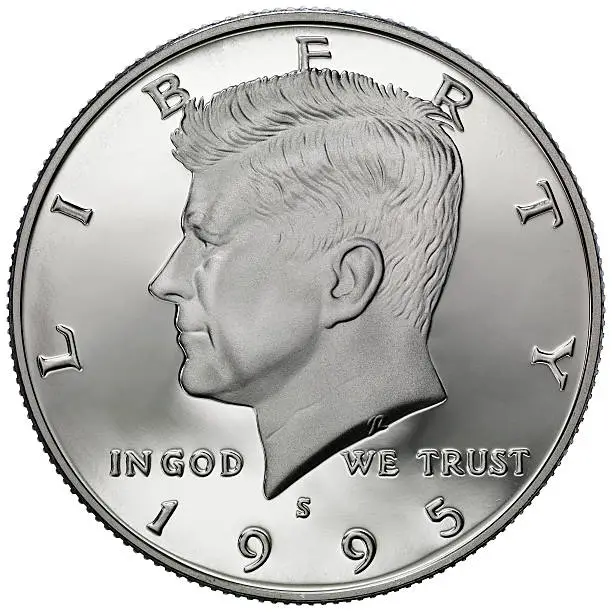 Photo of John F. Kennedy Silver Half Dollar