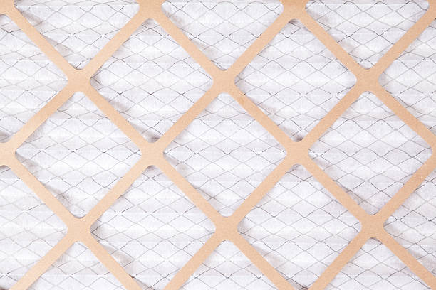 New Clean House Furnace Air Filter stock photo