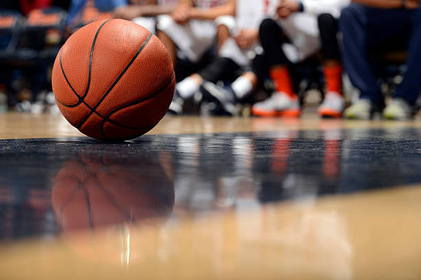 istock Ball and Basketball Court 174840705