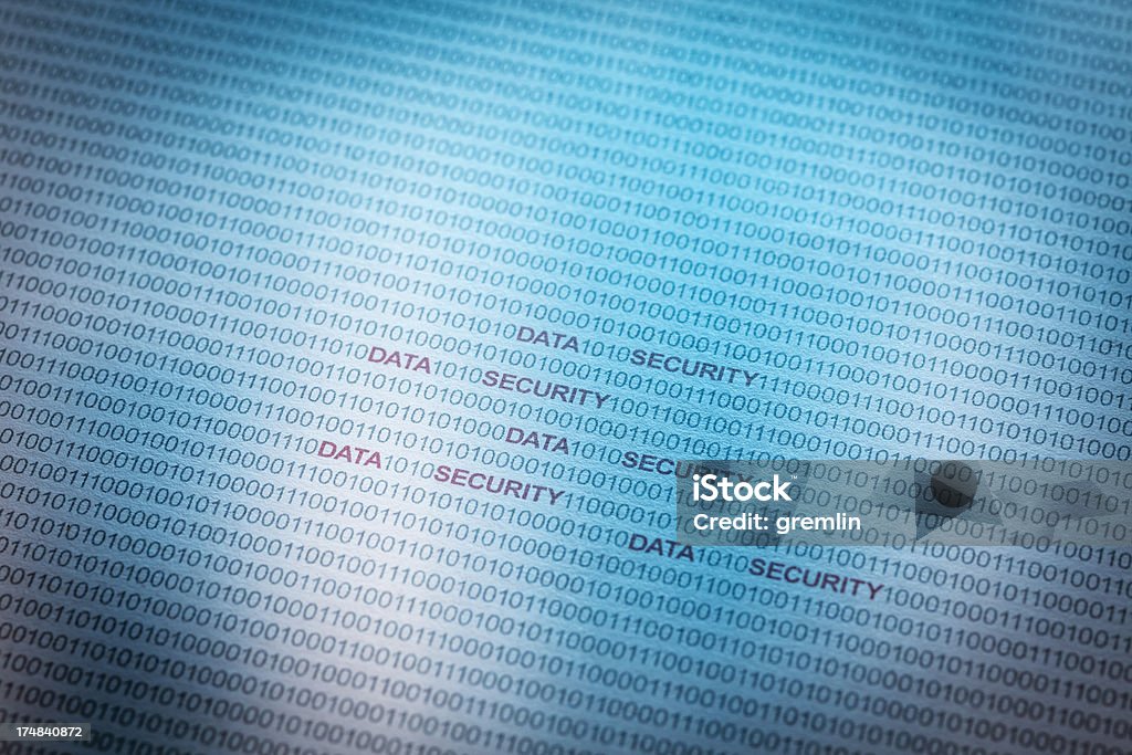 Data Security Binary Code Computer Printout Stock Photo - Download ...