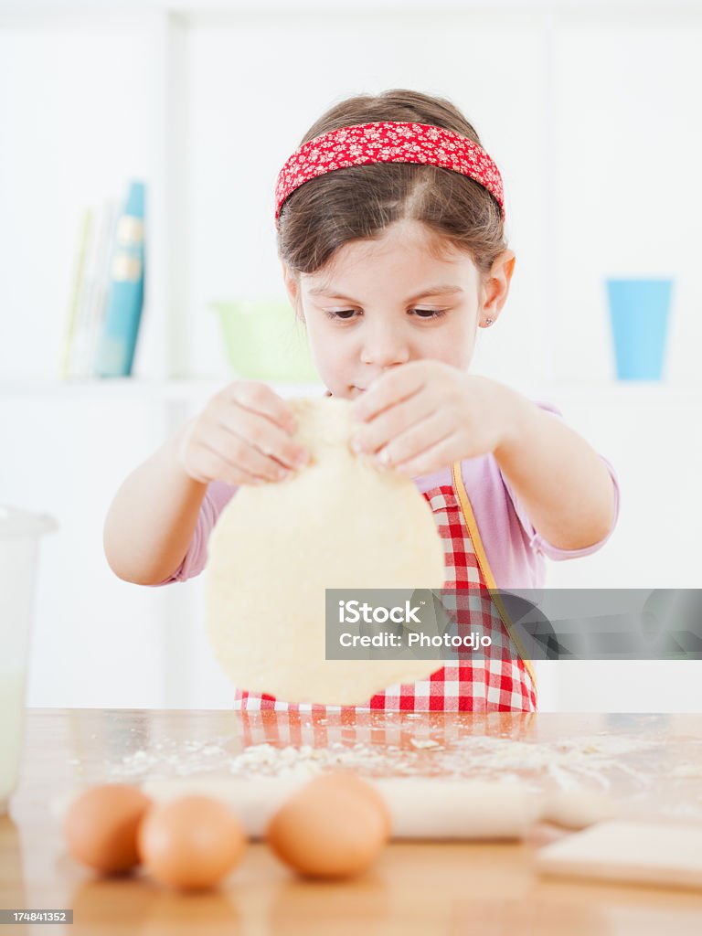 Baker Little girl baking Adult Stock Photo