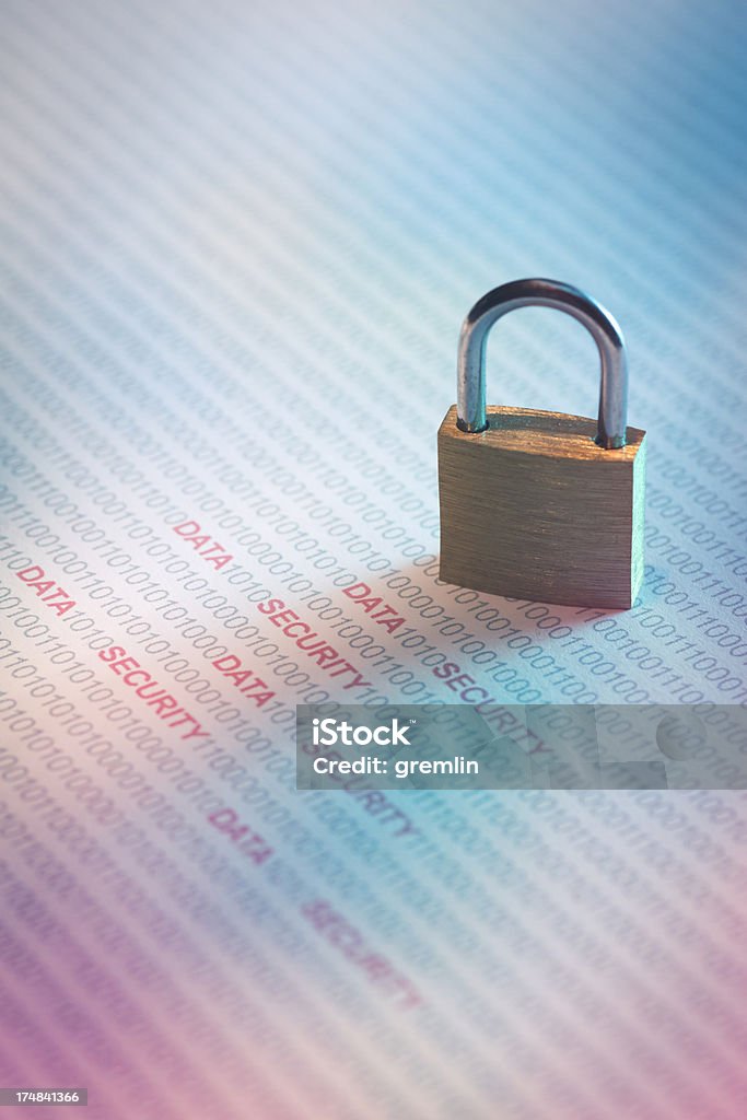 Data Security Binary Code Computer Printout Stock Photo - Download ...