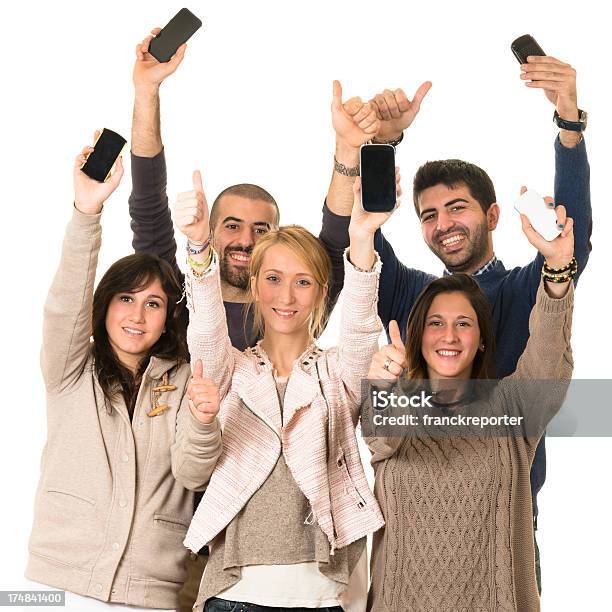 Foto de Grupo De Amigos No Fundo Branco e mais fotos de stock de Funcionário - Funcionário, Fundo Branco, Recrutamento