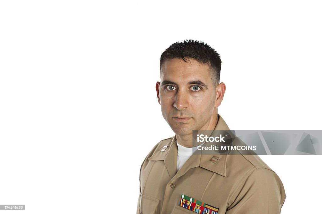 Marine comandante - Foto de stock de Exército royalty-free
