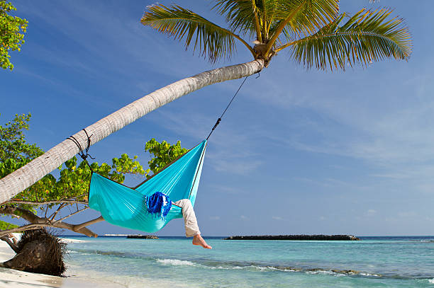 istock Relaxing in a hammock near the sea 174841652