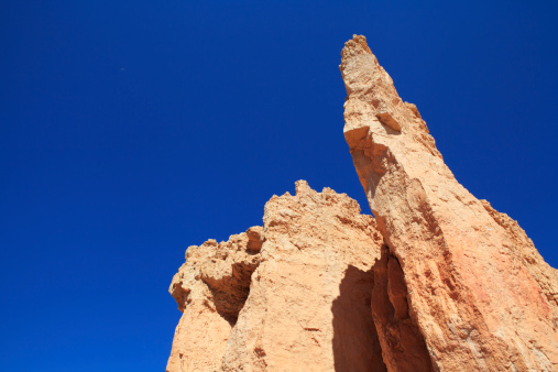 red rock with blue sky at Bryce Canyon, Utah. USA