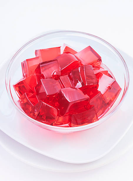 istock Red jelly in an glas bowl 174842156