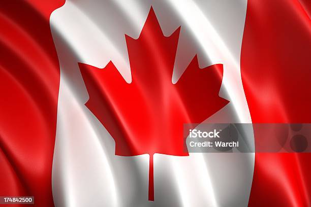 Канадский Флаг — стоковые фотографии и другие картинки Атласная ткань - Атласная ткань, Без людей, Белый