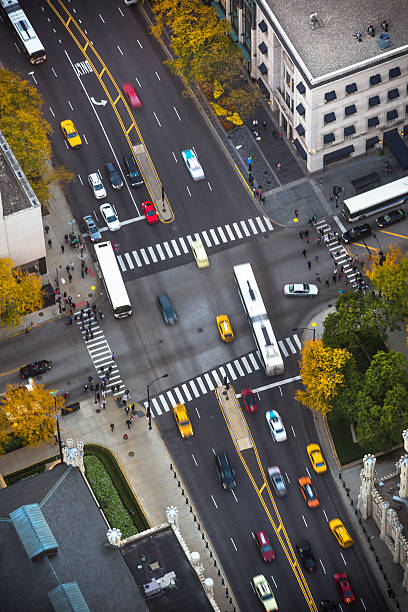 istock Birds eye view of Chicago downtown 174842635