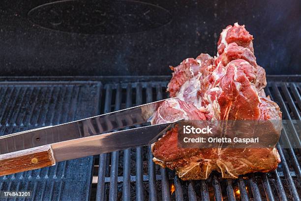 Tbone Steaks On The Bbq Grill Stock Photo - Download Image Now - Barbecue - Meal, Barbecue Beef, Barbecue Grill