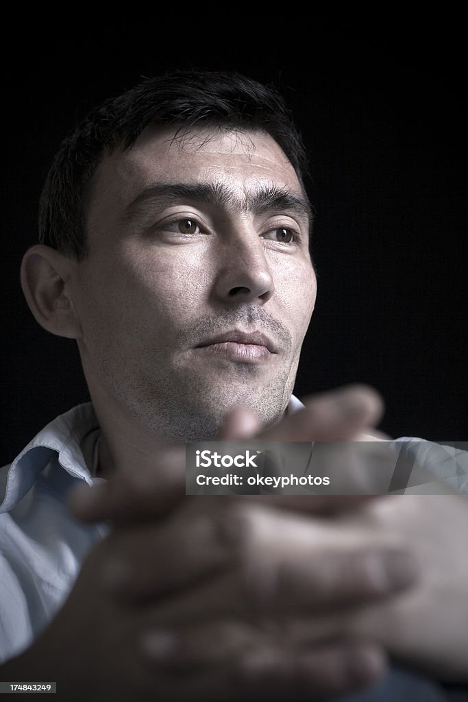 Retrato de un hombre Kazakistan - Foto de stock de Hombres libre de derechos