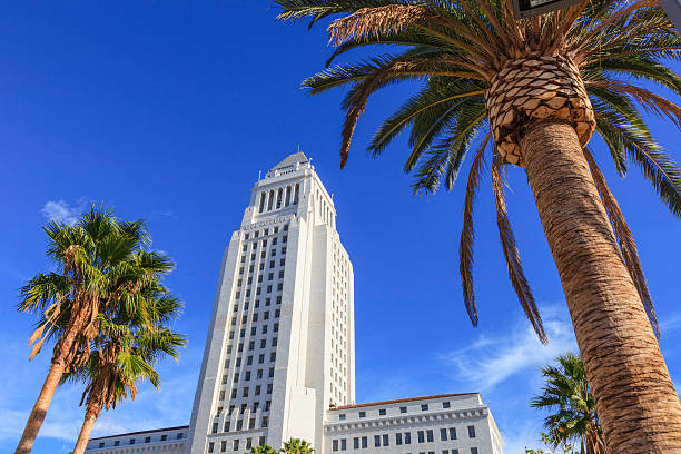 лос-анджелес сити-холл - los angeles city hall стоковые фото и изображения