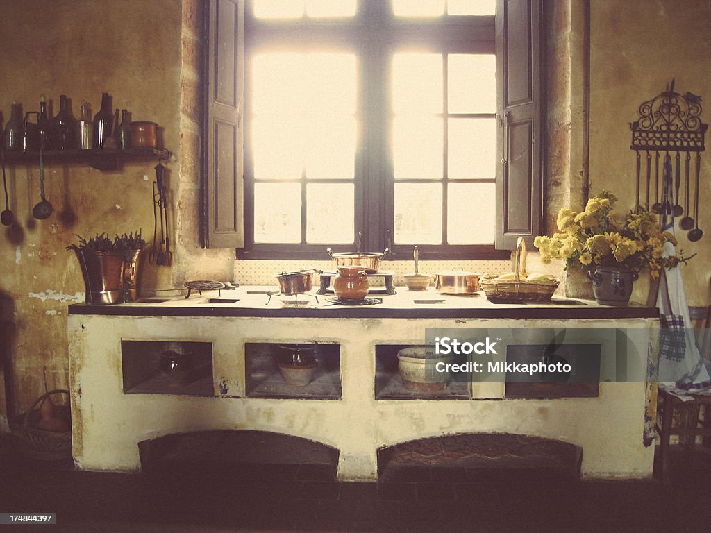 Rustikale Küche - Lizenzfrei Küche Stock-Foto