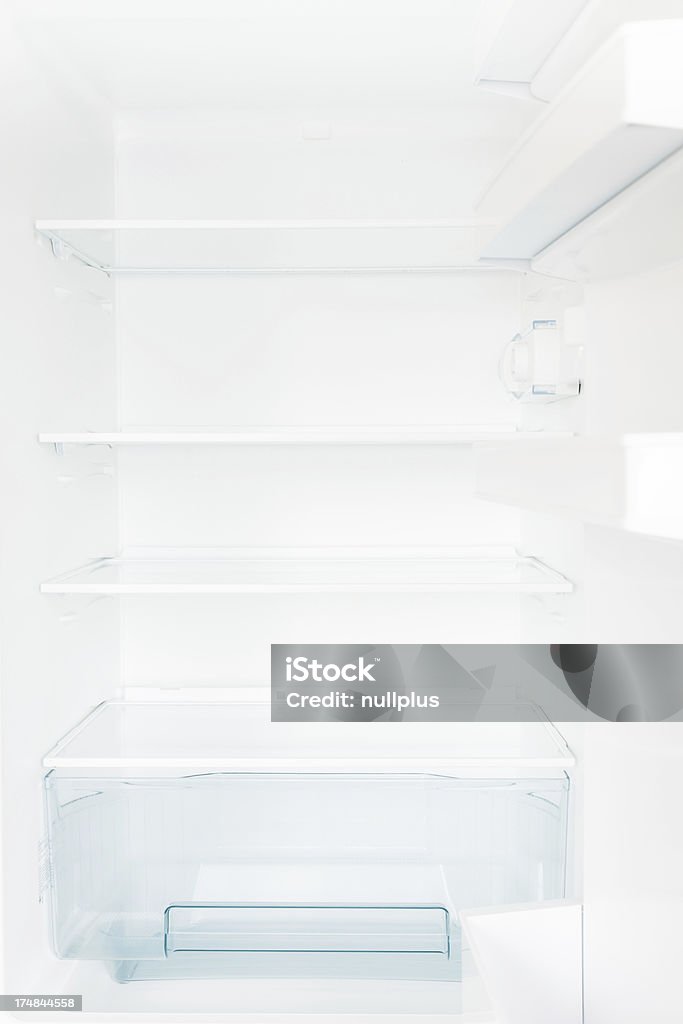 Frisge Empty Rows Empty Fridge Stock Photo - Download Image Now - Appliance, Bright ...