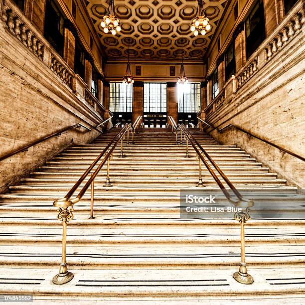 Treppe Chicago Stockfoto und mehr Bilder von Chicago - Illinois - Chicago - Illinois, Union Station - Chicago, Alt