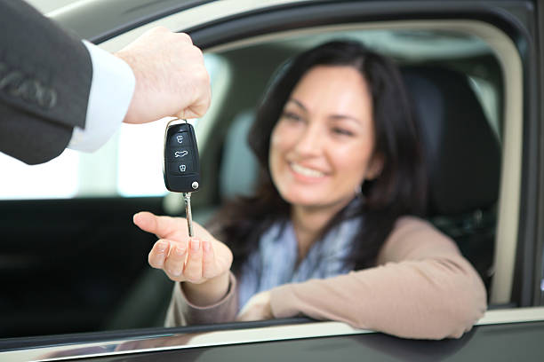 istock Woman buying car. 174845689