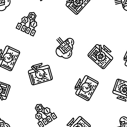 Software Compute Engineer Vector Seamless Pattern Stock Illustration ...