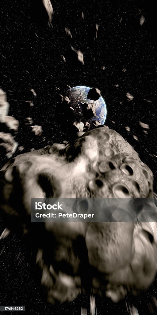 Asteroids aproxima a tierra - Foto de stock de Accidentes y desastres libre de derechos