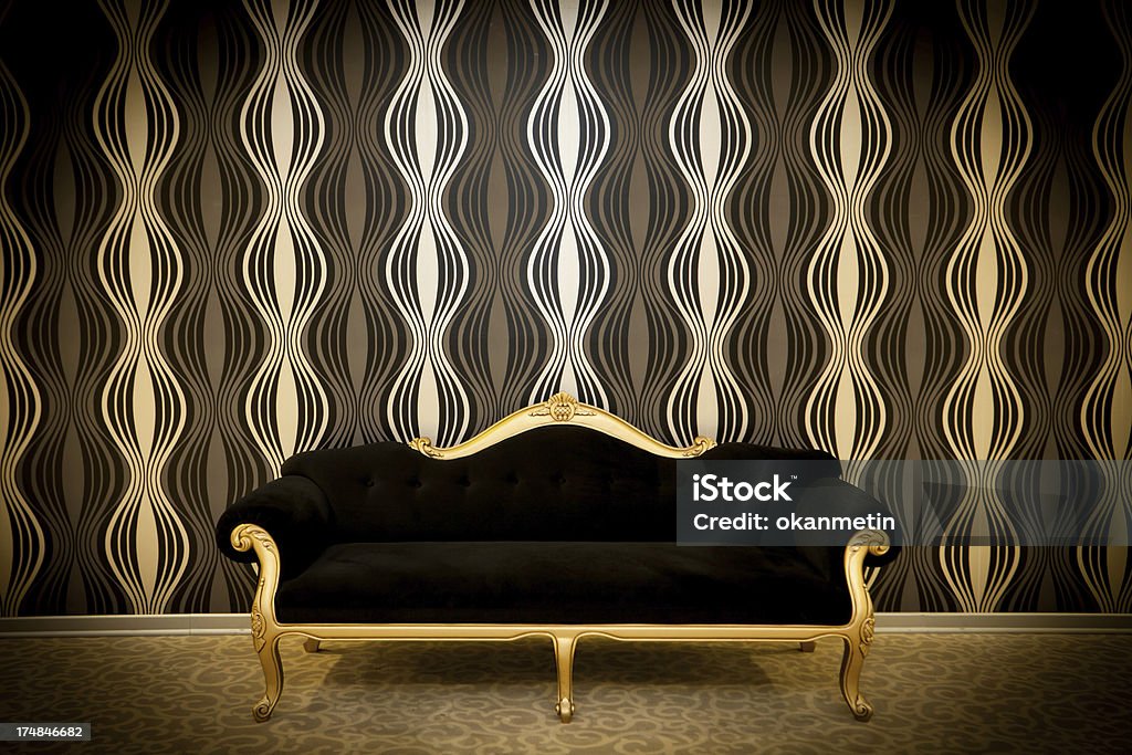 Divano classico - Foto stock royalty-free di Colore nero