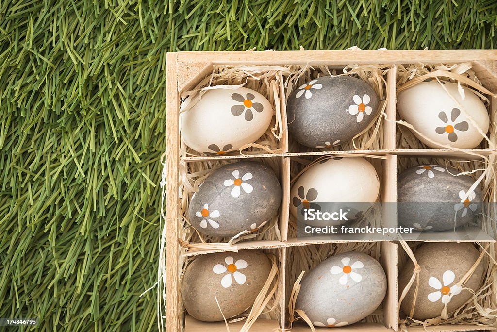 Ovos de Páscoa Composição - Royalty-free Amarelo Foto de stock