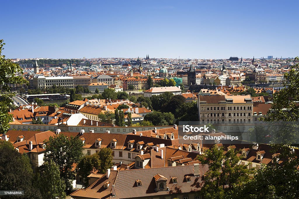 Vue depuis le château de Prague - Photo de Bleu libre de droits
