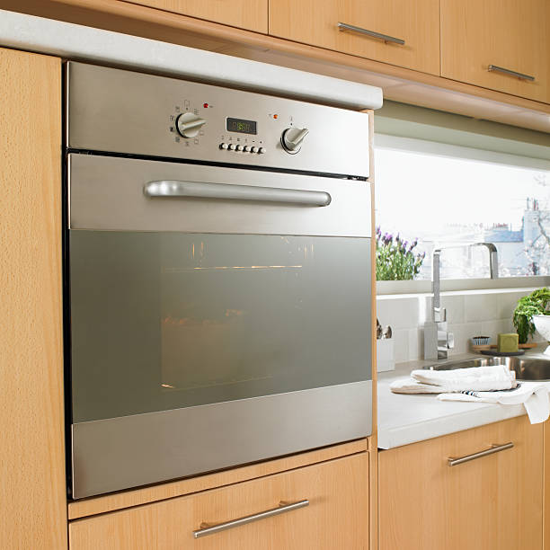 Closeup of oven