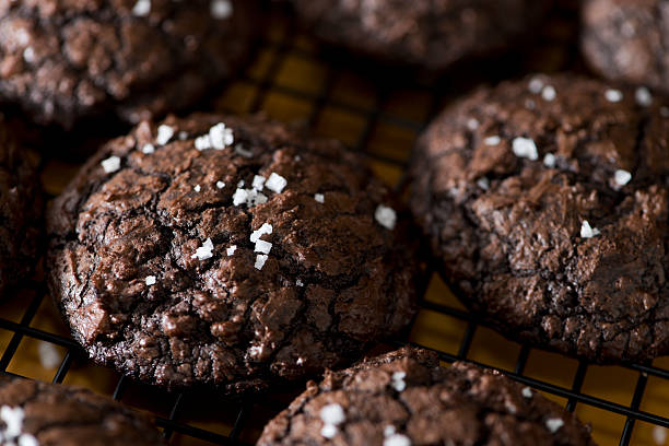 Dark Chocolate Mudslide Cookies XXXL stock photo