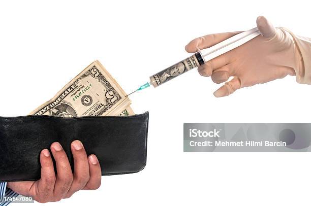 Financial Syringe Stock Photo - Download Image Now - Close-up, Concepts, Concepts & Topics