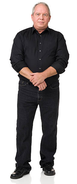 istock Serious Mature Man Standing Portrait 174847105