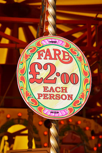 istock Fares Sign On Fairground Ride 174847206