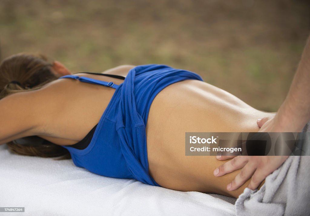 Sport-massage - Lizenzfrei Lumbosacral-Region Stock-Foto