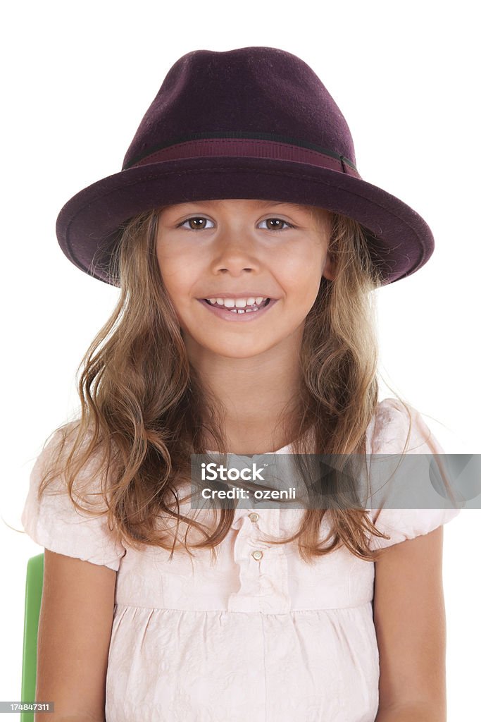 Bambina con cappello - Foto stock royalty-free di 6-7 anni