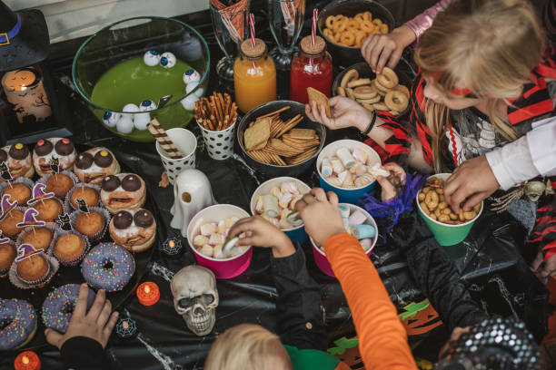 istock Halloween party at home 1748474855