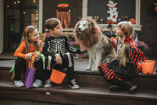 istock Halloween party at home 1748474889